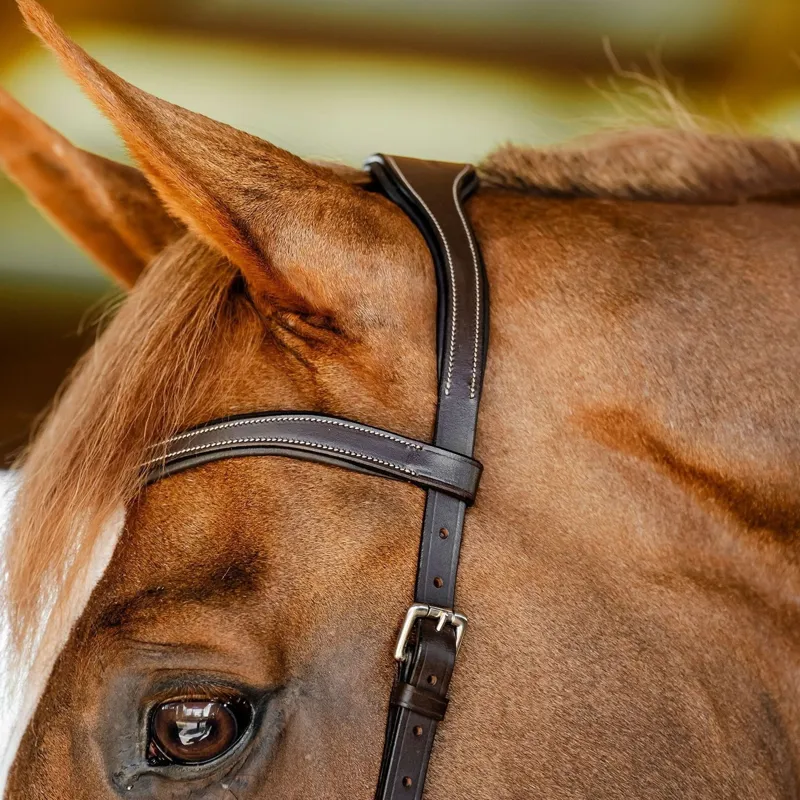 Horseware Micklem Competition Bridle - Dark Havana-4
