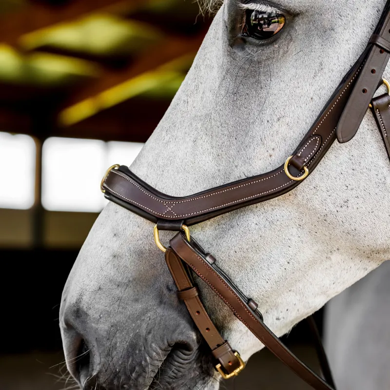 Horseware Micklem Multi Bridle - Dark Havana-4