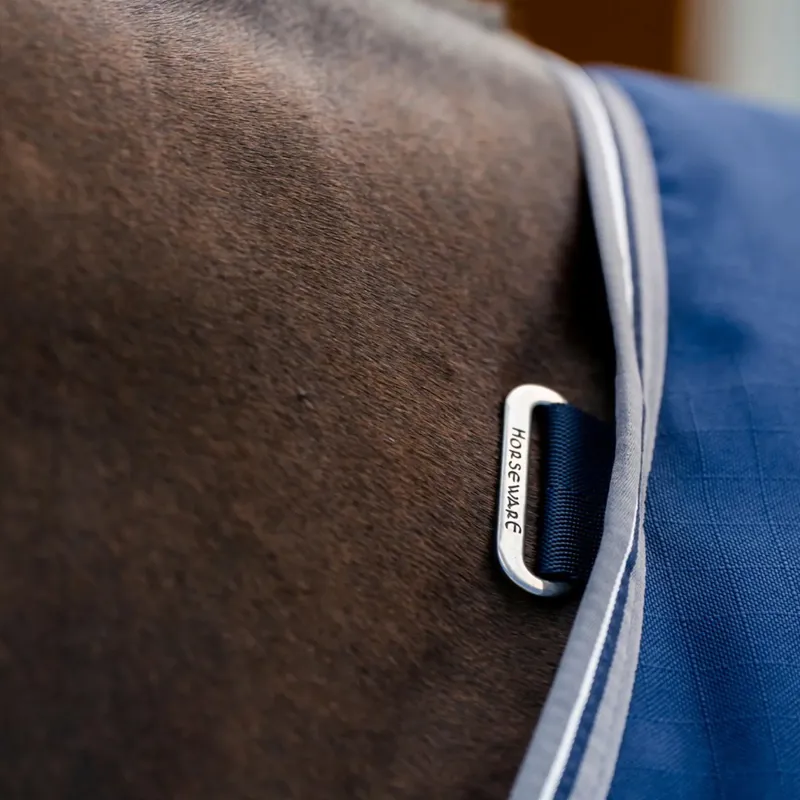 Rambo 100g Light Stable Blanket - Navy/Thunderstorm Grey/Silver-2