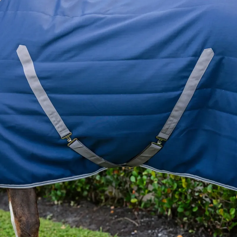 Rambo 100g Light Stable Blanket - Navy/Thunderstorm Grey/Silver-1
