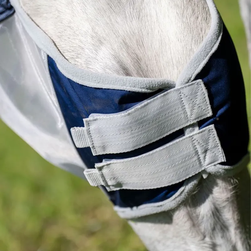 Horseware Shield Fly Mask - Navy/Silver-3