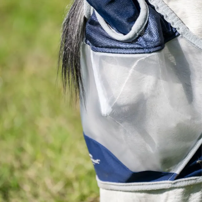 Horseware Shield Fly Mask - Navy/Silver-5