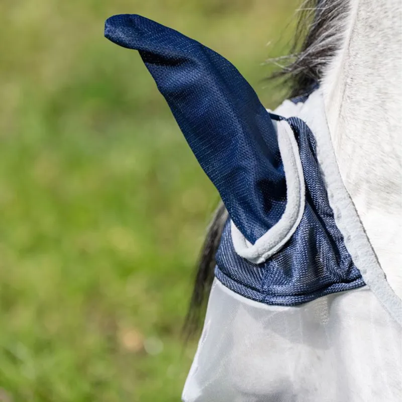 Horseware Shield Fly Mask - Navy/Silver-3