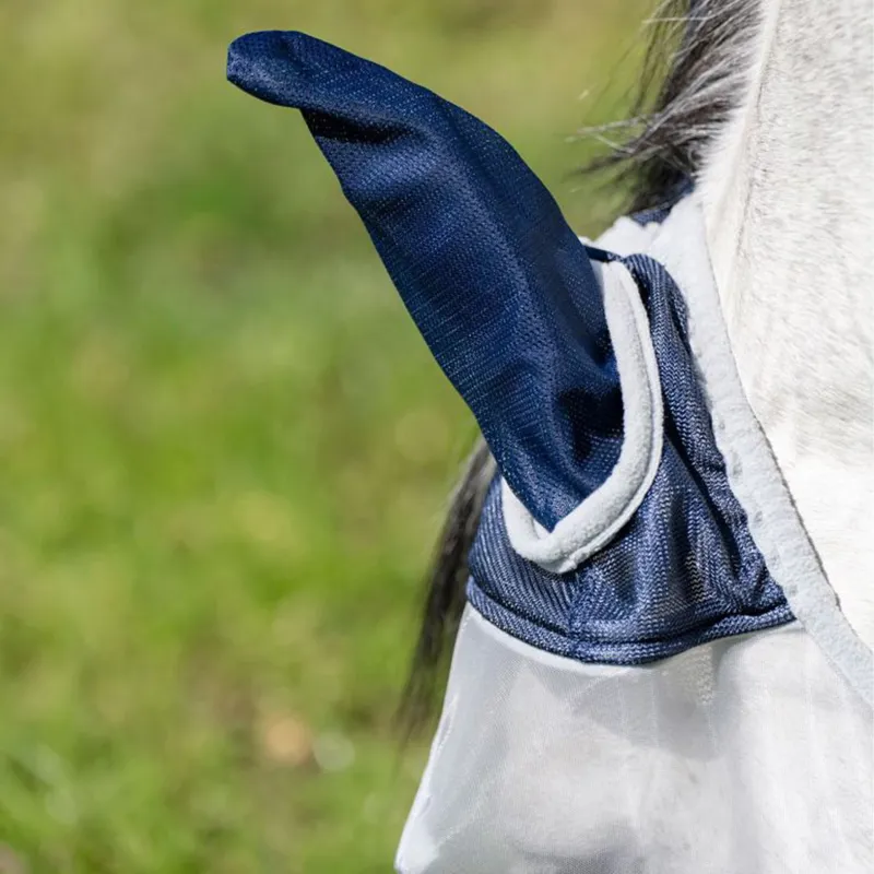 Horseware Shield Fly Mask - Navy/Silver-5
