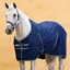Rambo Stable Sheet with Microfiber Lining - Navy/Navy/White