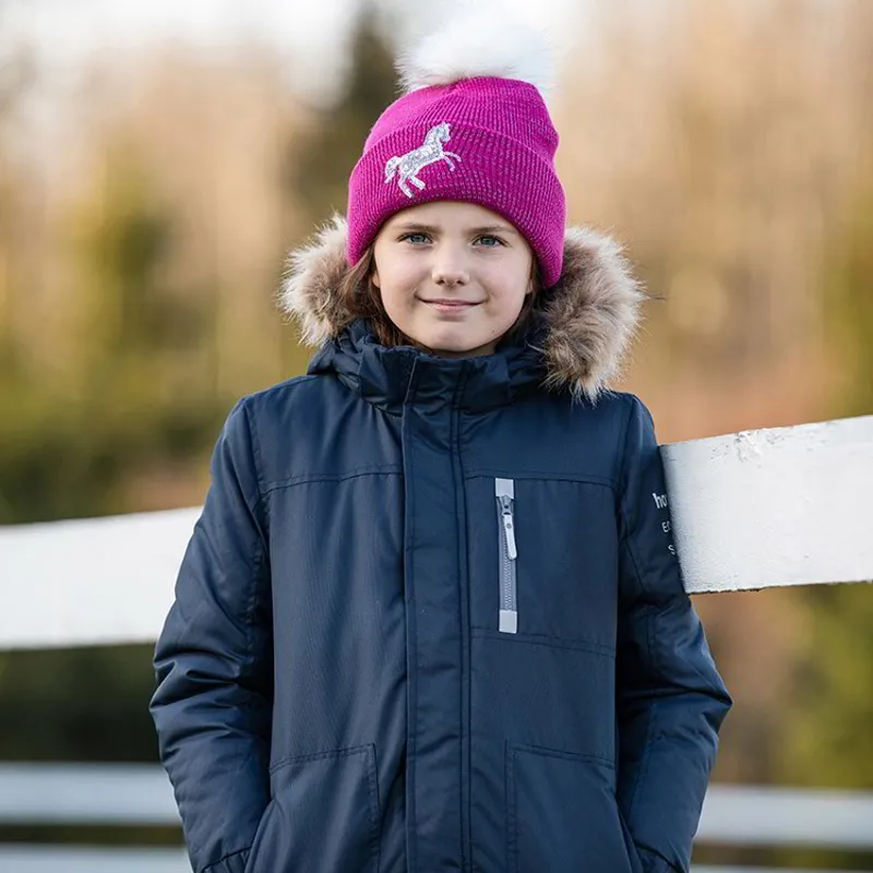 Horze Remy Junior Parka Jacket - Dark Navy - 6yrs-1