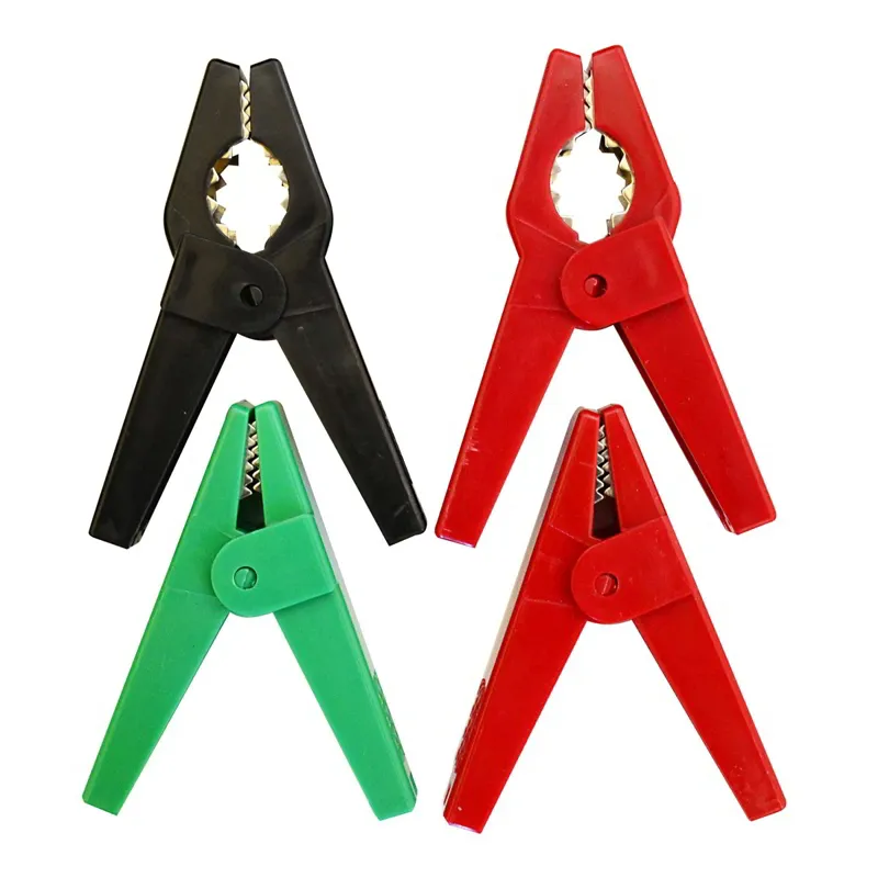 Hotline Large Plastic Electric Fencing Alligator Clips - 4 Pack
