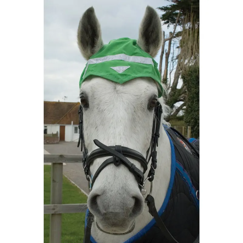 Hozhats Reflective Fly Bonnet - Green-1