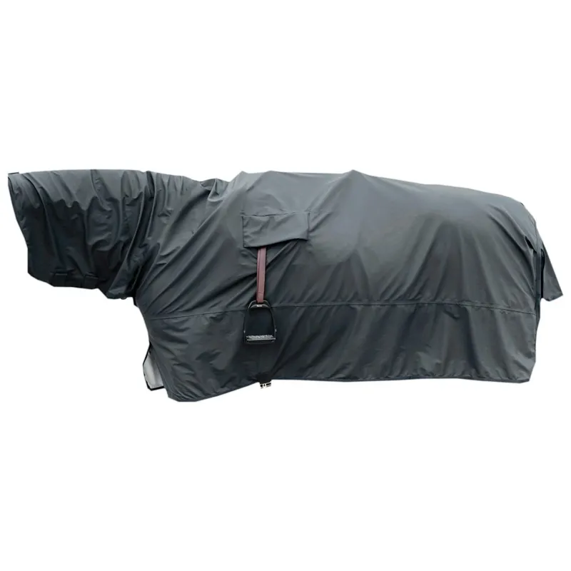 Kentucky Hurricane Rain Sheet with Stirrup Holes - Grey-7