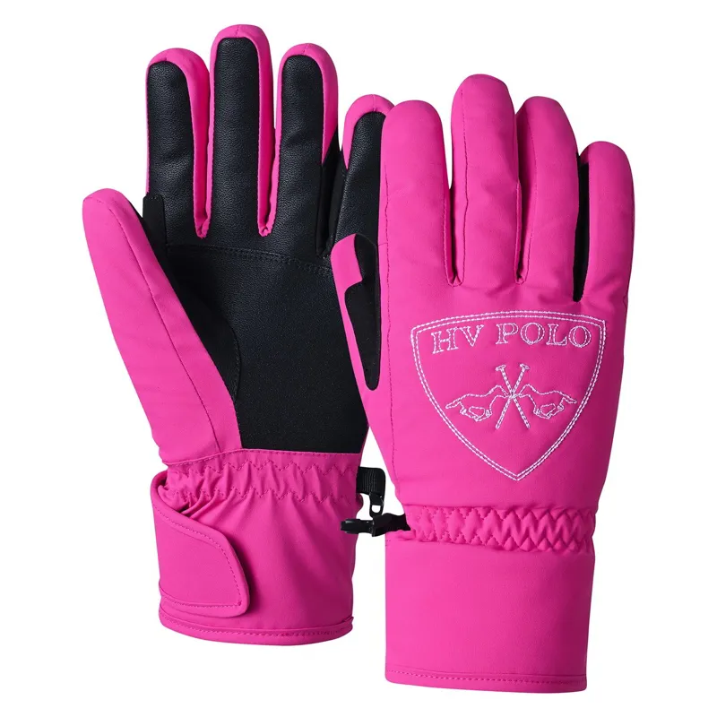 HV Polo Junior Sports Winter Gloves - Bright Pink