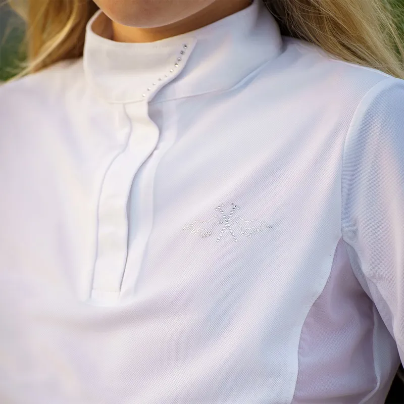 HV Polo Laura Junior Girls Show Shirt - White-3