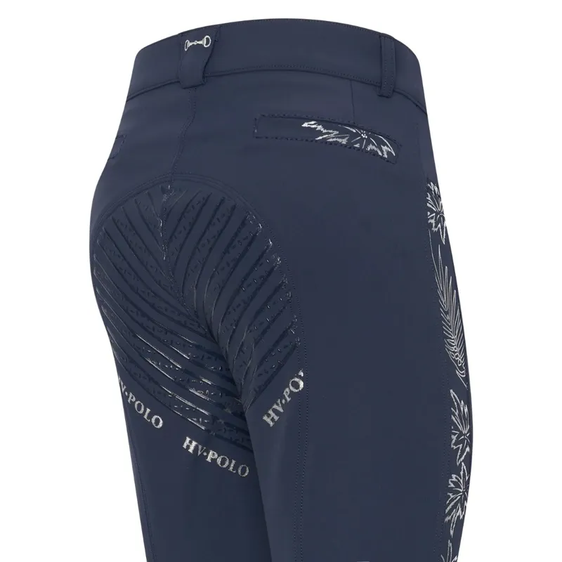 HV Polo Marijn Palm Springs Full Grip Ladies Breeches - Navy - UK16-2