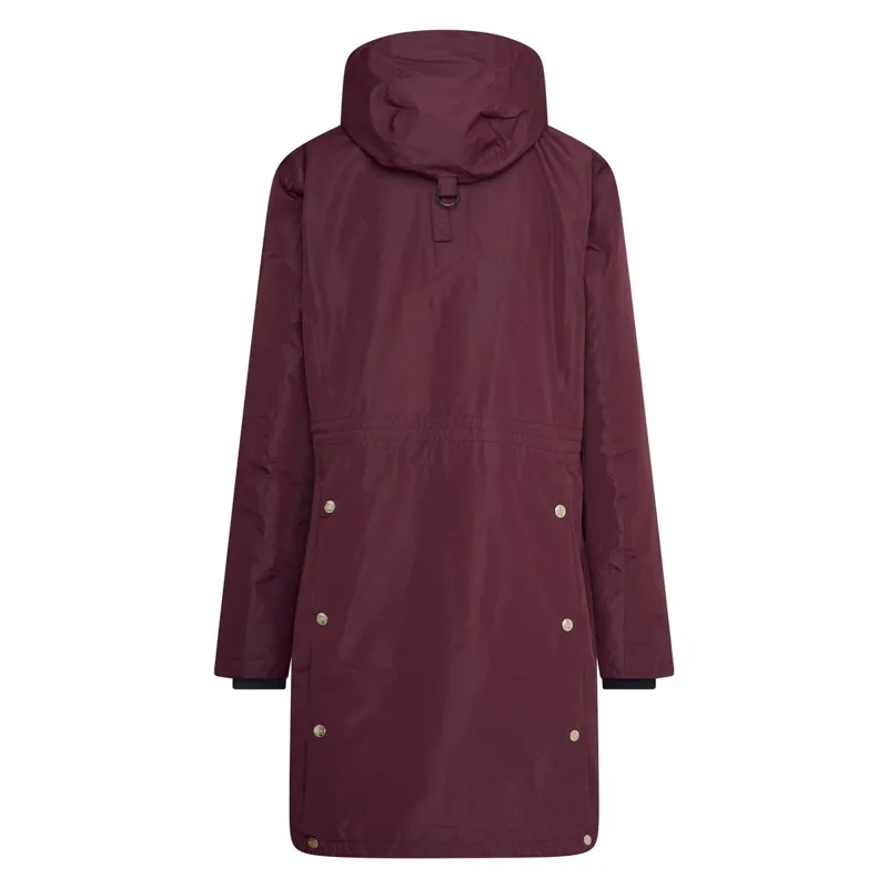 HV Polo Celeste Ladies Waterproof Parka Jacket - Dark Berry - X-Small-1