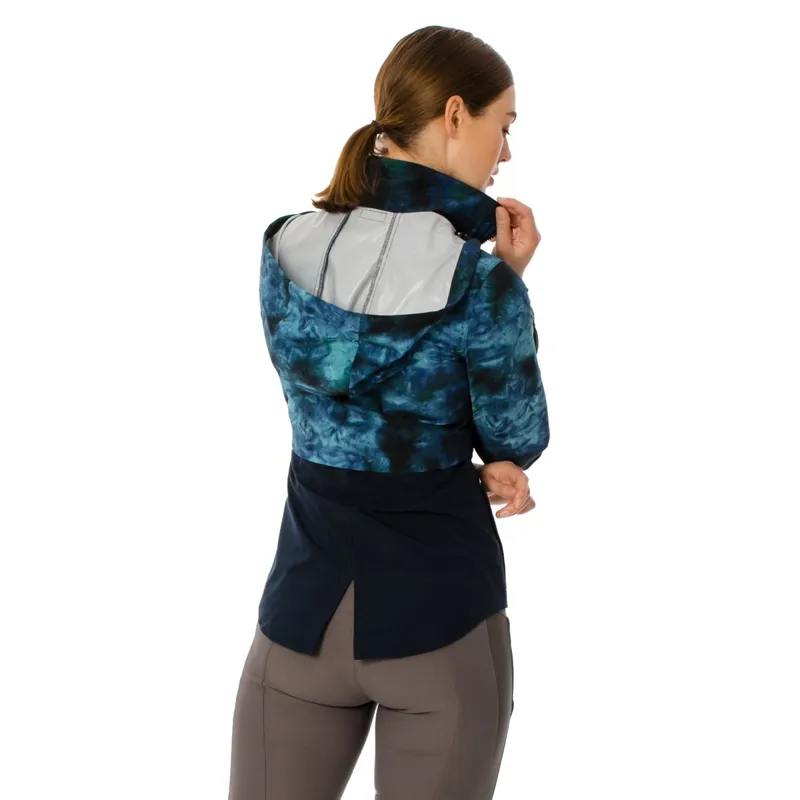 Horseware Carrie Womens Riding Jacket - Navy/Green Tie Dyed - Small-1