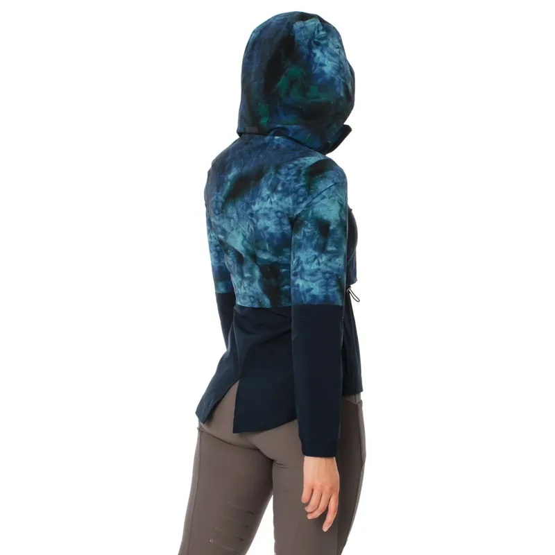 Horseware Carrie Womens Riding Jacket - Navy/Green Tie Dyed - Small-2