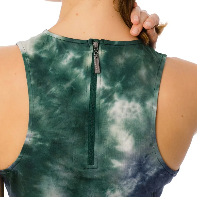Horseware Training Women's Tank Top - Navy/Green Tie Dyed - X-Small-3