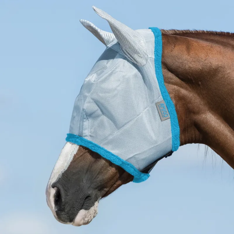 Amigo Fly Mask with Ears Baby Blue/Electric Blue