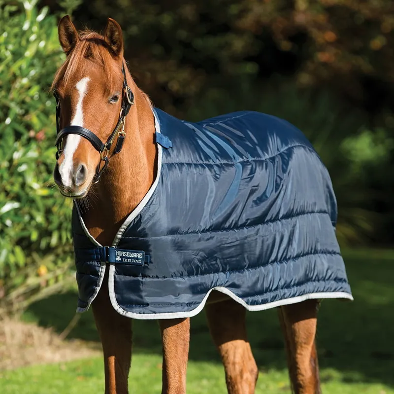 Horseware Pony 100g Blanket Liner - Navy/Silver-2