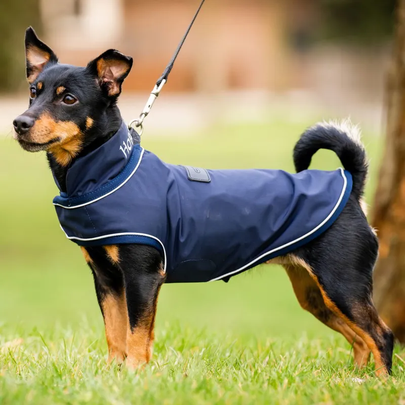 Horseware Signature Dog Rain Coat - Navy