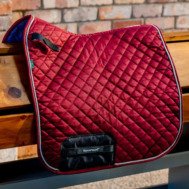 Horseware Signature Dressage Saddle Pad - Burgundy