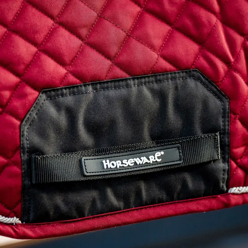 Horseware Signature Dressage Saddle Pad - Burgundy-1