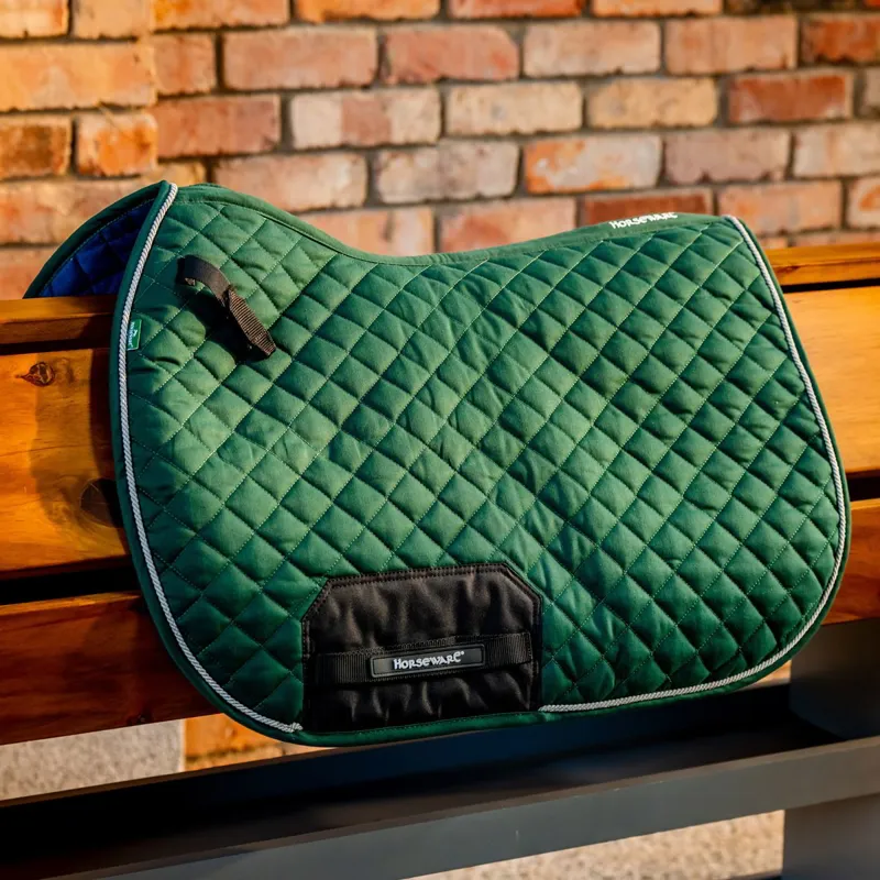 Horseware Signature Jumping Saddle Pad - Hunter Green