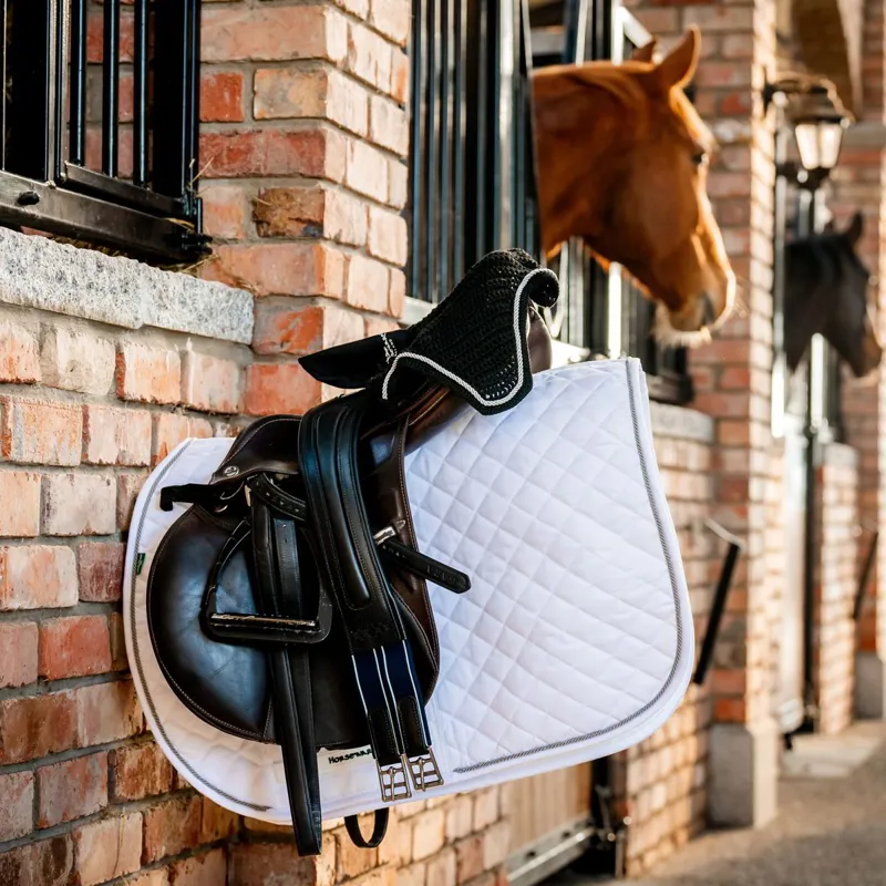 Horseware Signature Jumping Saddle Pad - White-2