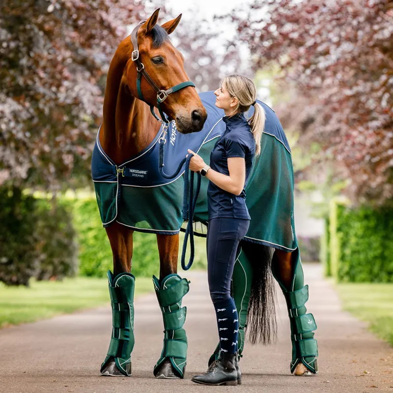 Horseware Signature Shipping Boots - Hunter Green-5