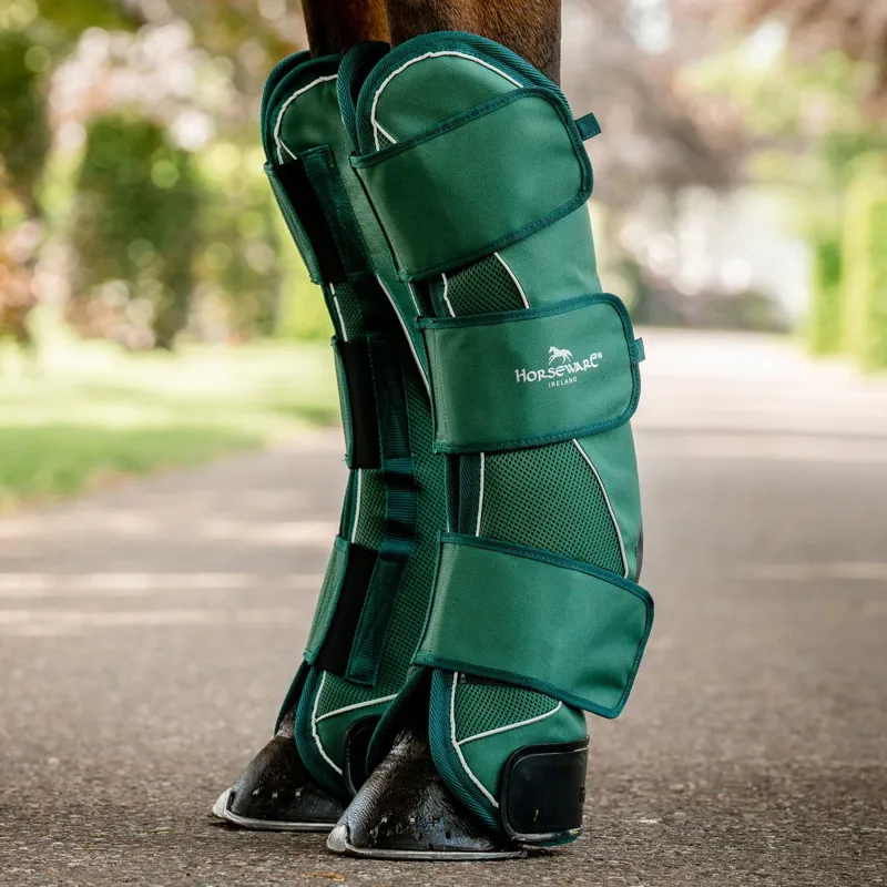 Horseware Signature Shipping Boots - Hunter Green-1