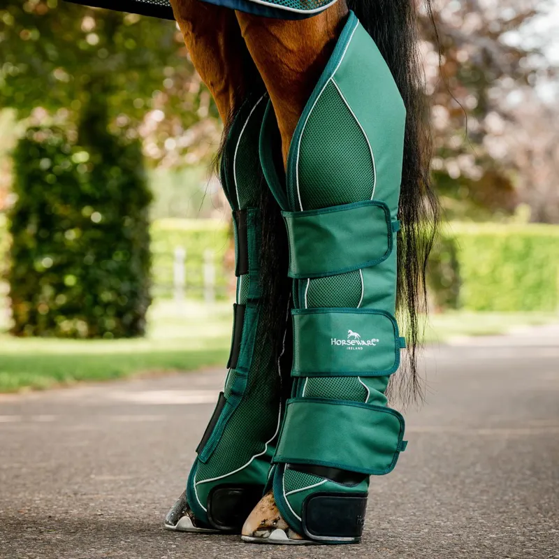 Horseware Signature Shipping Boots - Hunter Green-2
