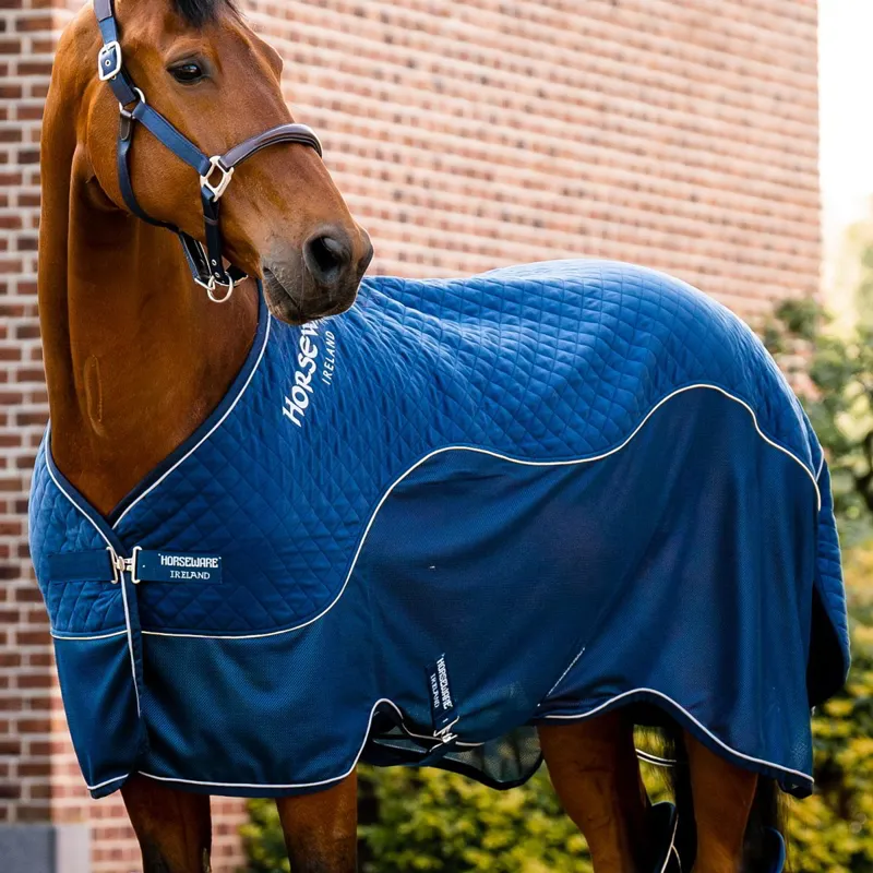 Horseware Signature Travel Series Sheet - Navy-1