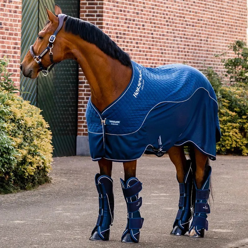 Horseware Signature Travel Series Sheet - Navy-2
