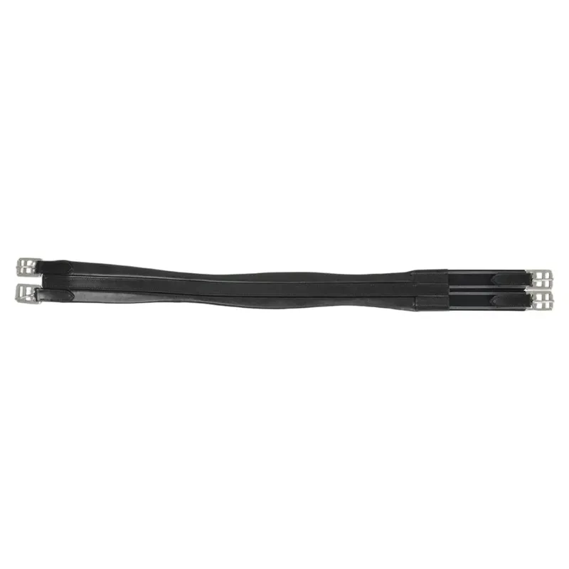 Hy Equestrian Atherstone Leather Padded Girth - Black