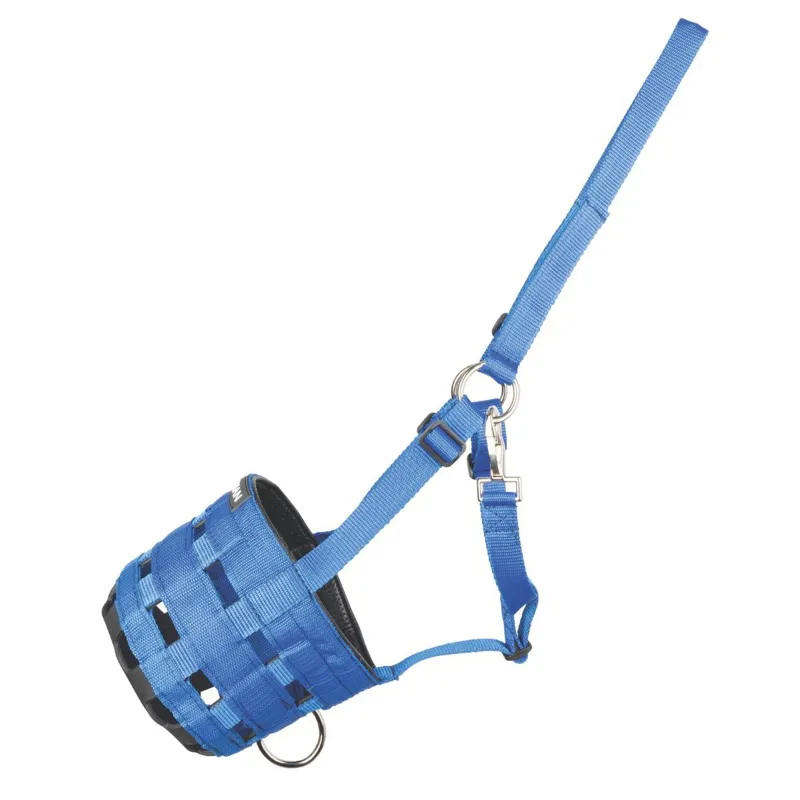 Hy Equestrian Grazing Muzzle - Blue