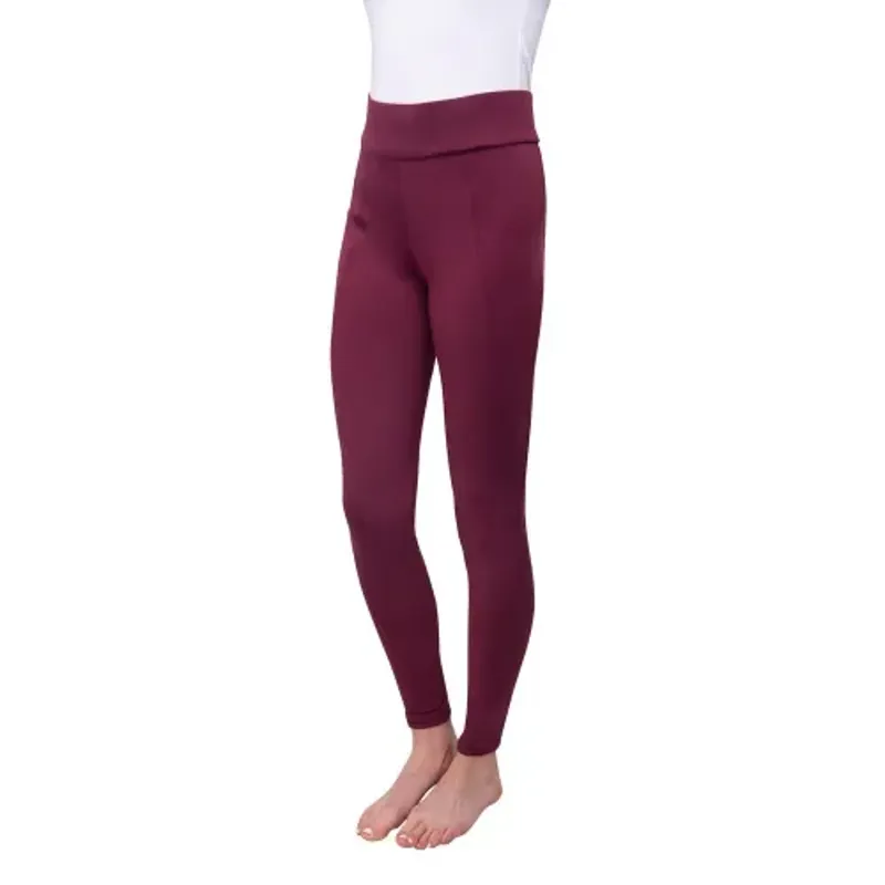 Hy Equestrian Melton Full Grip Women's Riding Tights - Fig