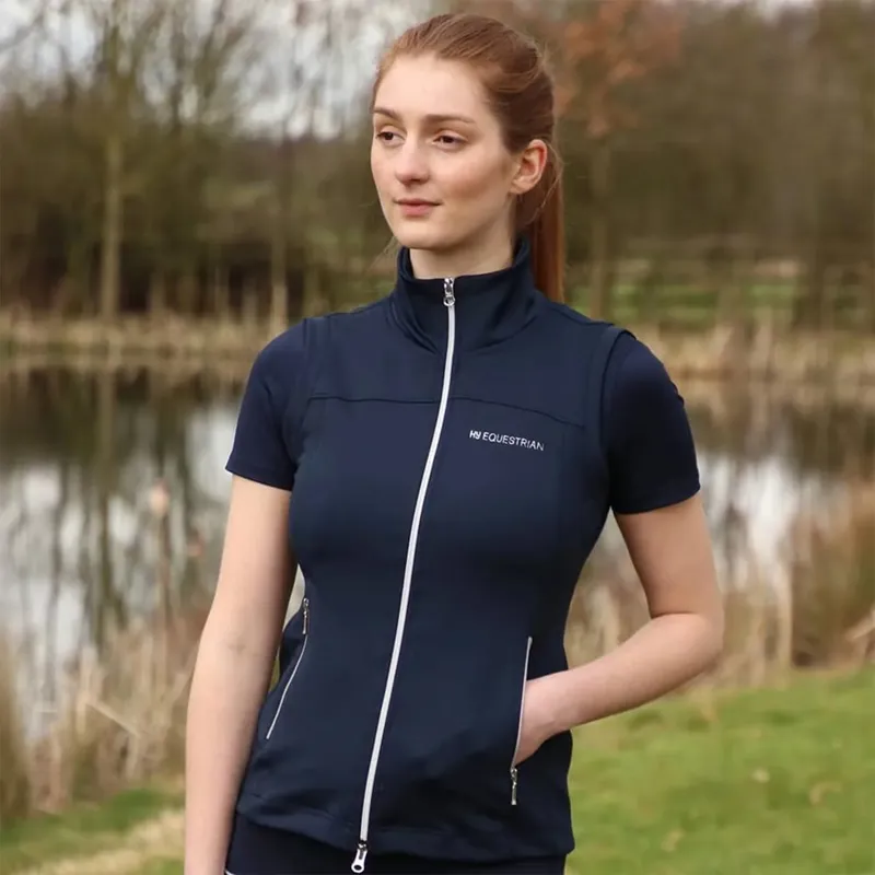Hy Equestrian Synergy Flex Ladies Vest - Navy-2