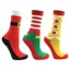 Hy Equestrian Festive Feet Junior Riding Socks - Red/White/Gold