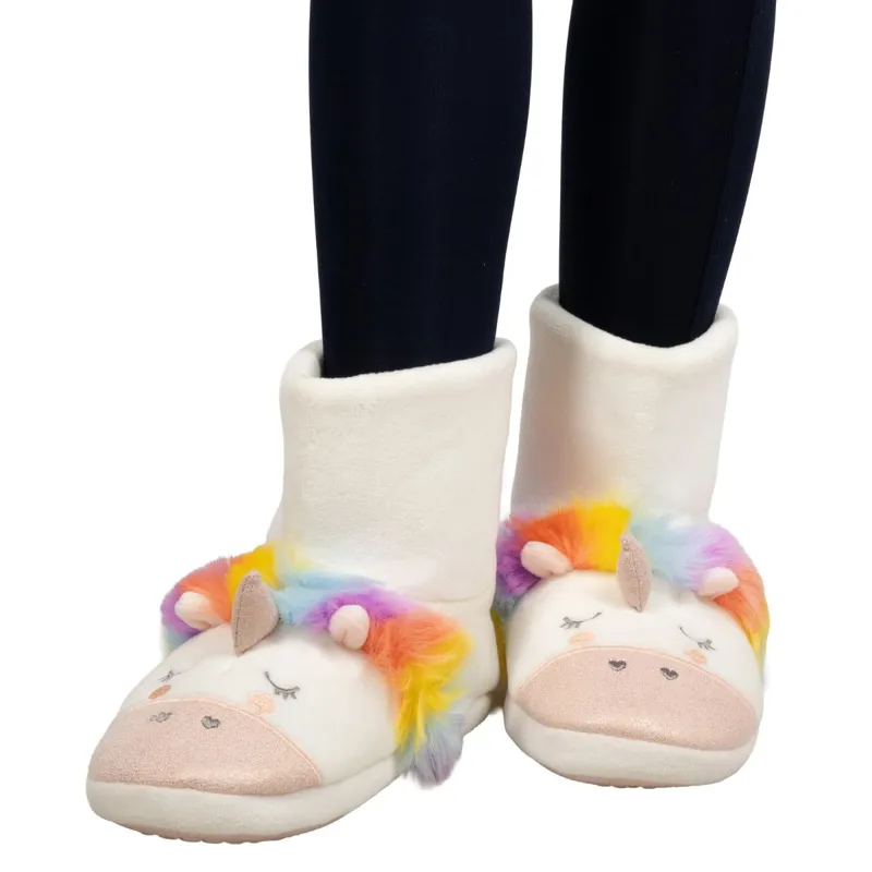 Little Rider Unicorn Boot Slippers