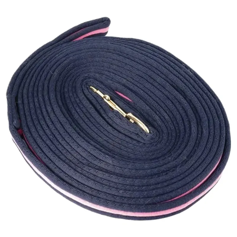 Hy Soft 25ft Lunge Line - Navy/Pink