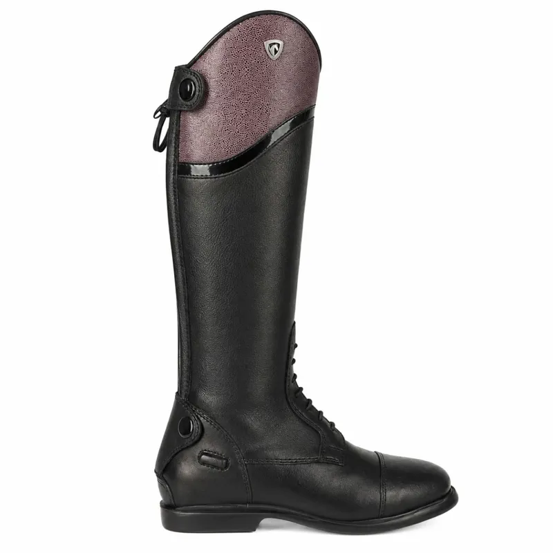 Hy Equestrians Masera Junior Tall Riding Boots - Black/Oxblood