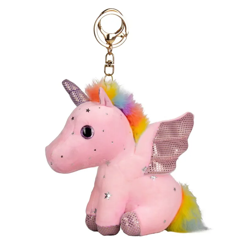 Hy Equestrian Play Time Ponies Unicorn Keychain - Pink