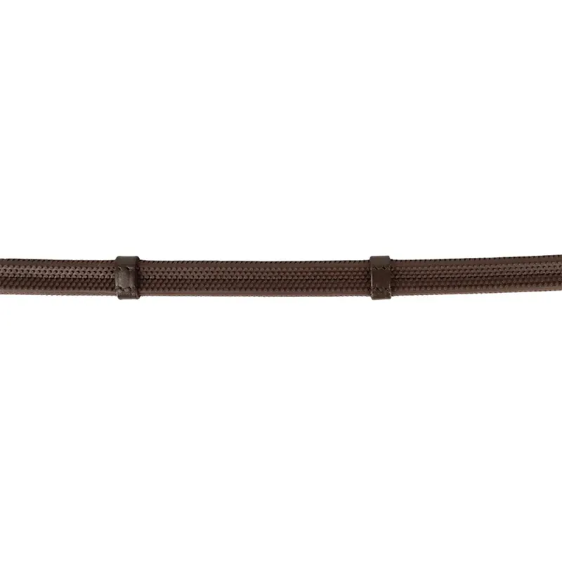 HY Equestrian ProPrecision Softy Grip Reins with Stoppers - Brown-1