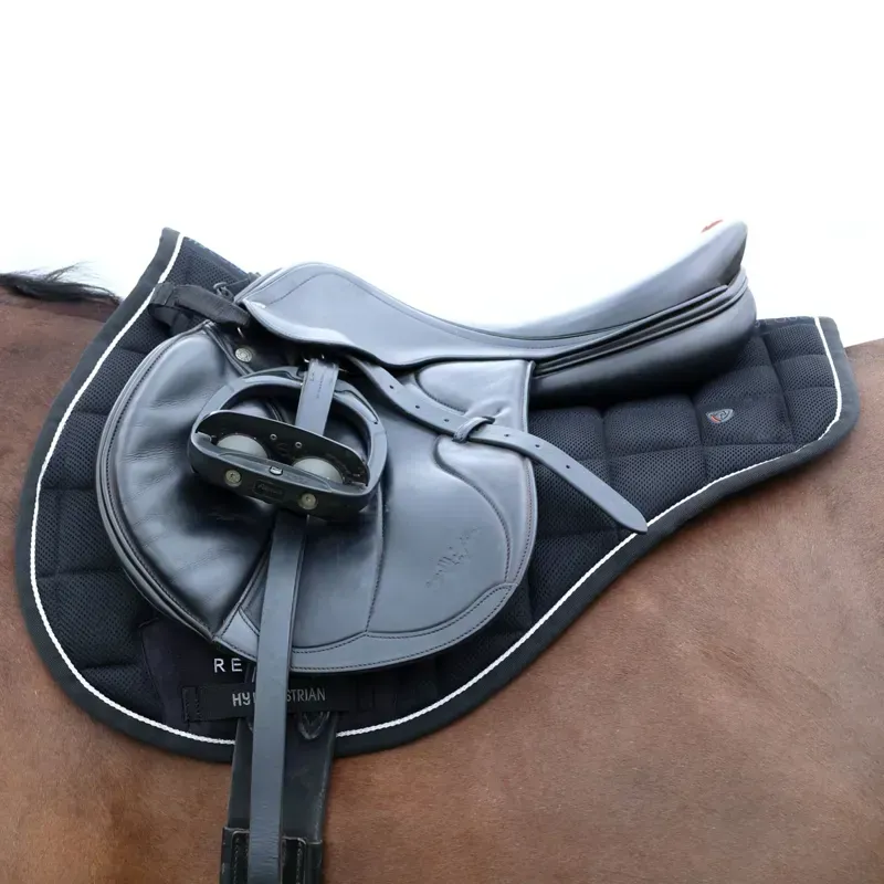 Hy Equestrian Pro Reaction 3D Mesh Saddle Pad - Black-1