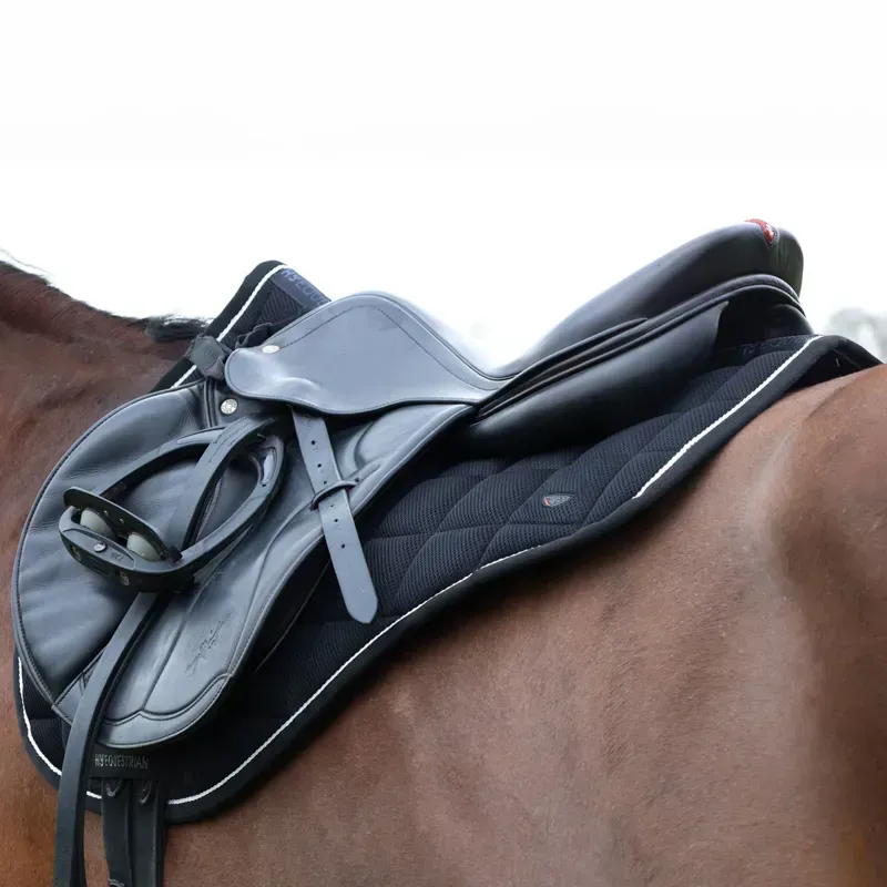 Hy Equestrian Pro Reaction 3D Mesh Saddle Pad - Black-2