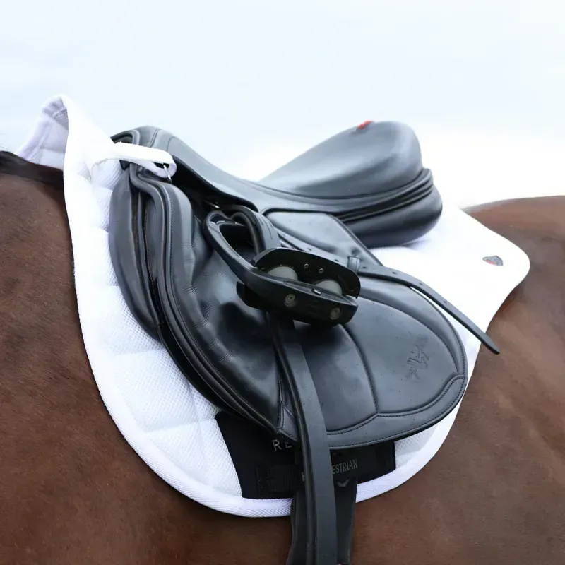 Hy Equestrian Pro Reaction 3D Mesh Saddle Pad - White-2