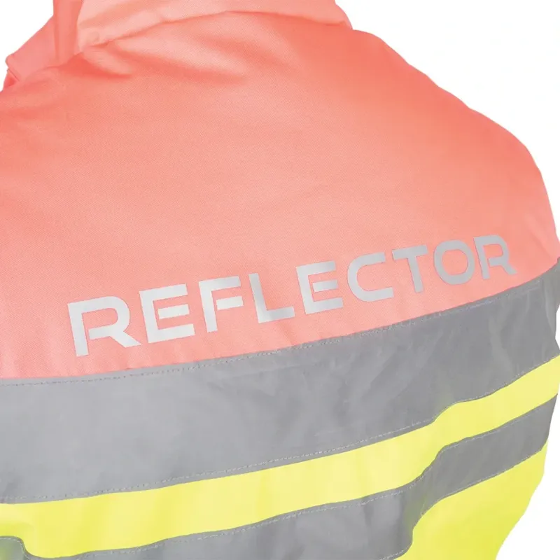 Hy Equestrian Reflector Two Tone Adults Waterproof Vest - Yellow/Pink-6