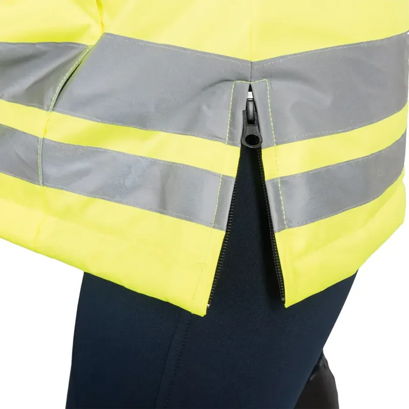 Hy Equestrian Reflector Two Tone Adults Waterproof Vest - Yellow/Pink-7