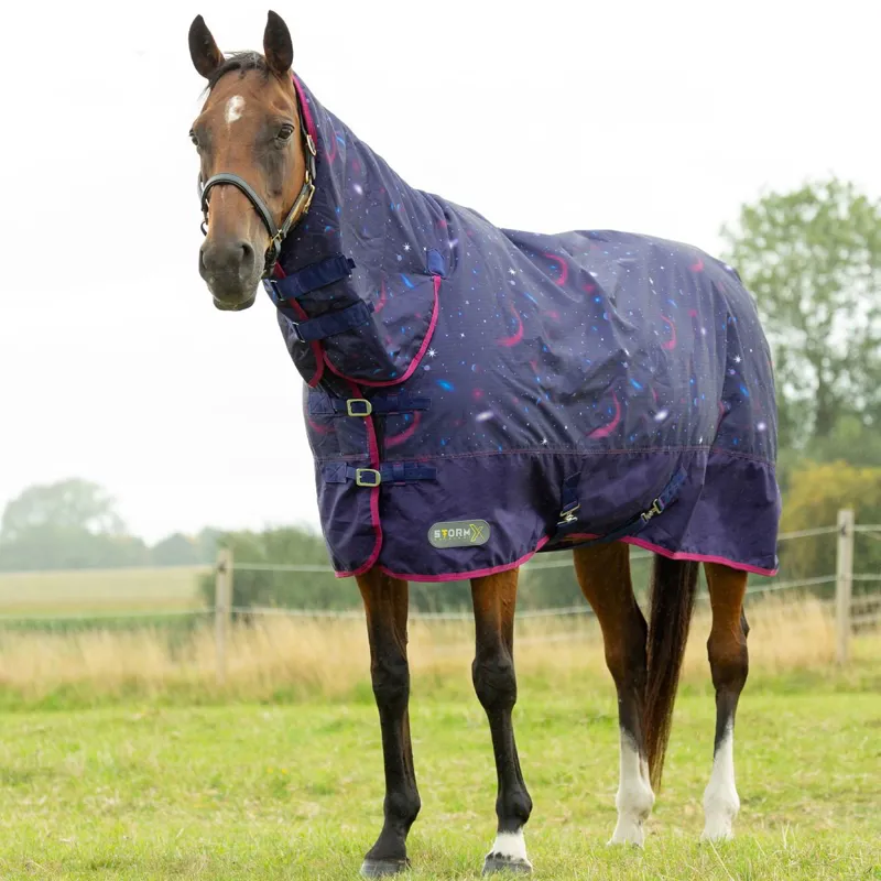 StormX Original 200g Combo Neck Turnout Blanket - Out Of This World-6