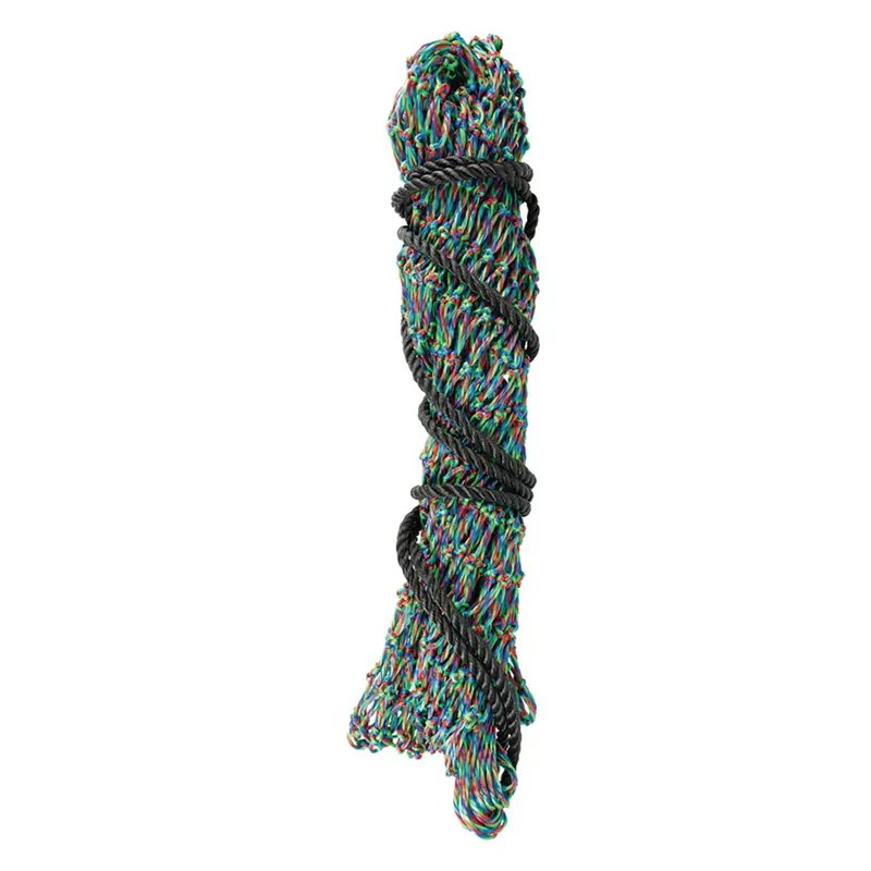 HY Equestrian Slow Flow Lock-Knot Hay Net - Red/Blue/Green