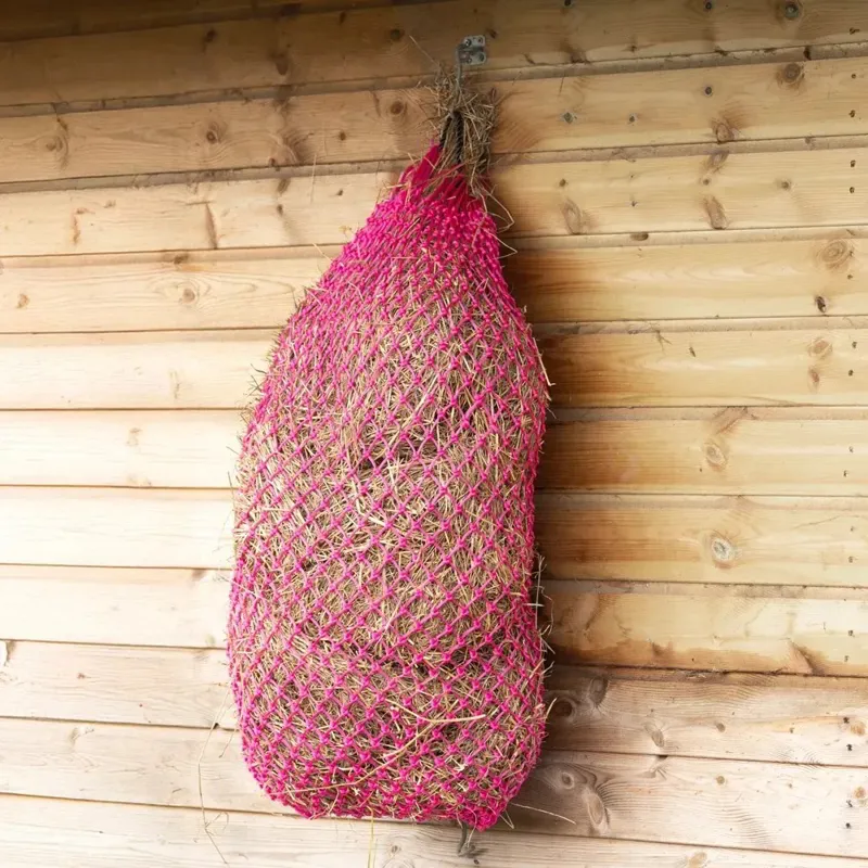 Hy Equestrian Slow Flow XL Hay Net - Pink-1